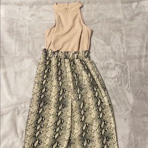 Blush & Snakeprint Jumpsuit